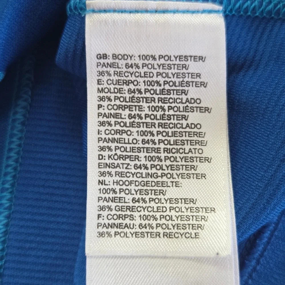 The North Face FlashDry Quarter Zip‎ Pullover Mens Medium Blue Thumbhole Active